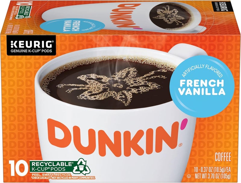 Dunkin' Donuts French Vanilla Flavored Coffee K-Cup Pods - Image 1
